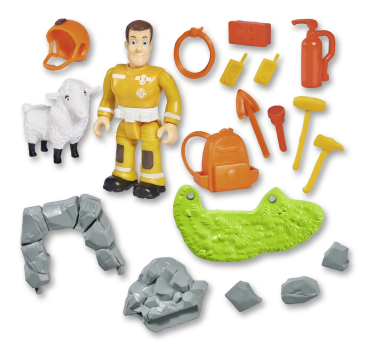 Simba 109251028 - Feuerwehrmann Sam Rettungsset ''Sam'' im Ei